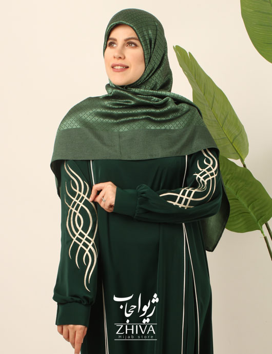 مانتو عبایی ترنم گلدوزی
