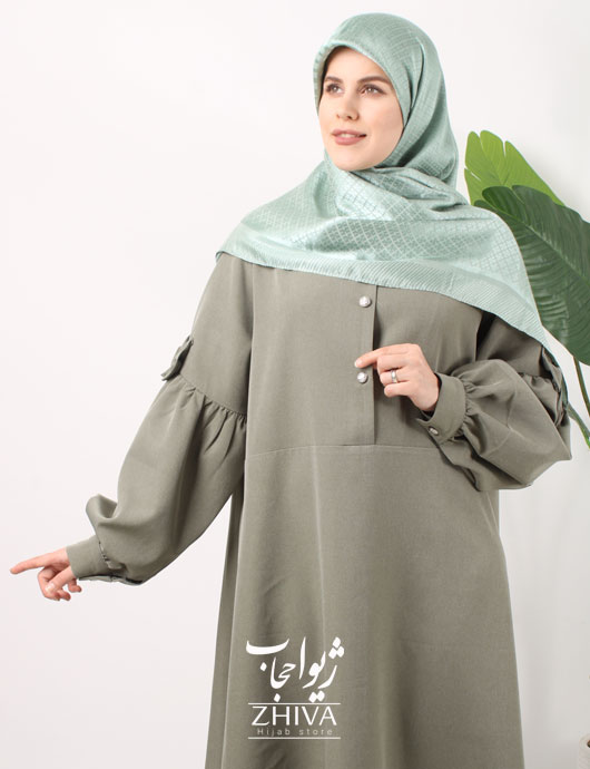 مانتو عبایی پاپيون بهاره