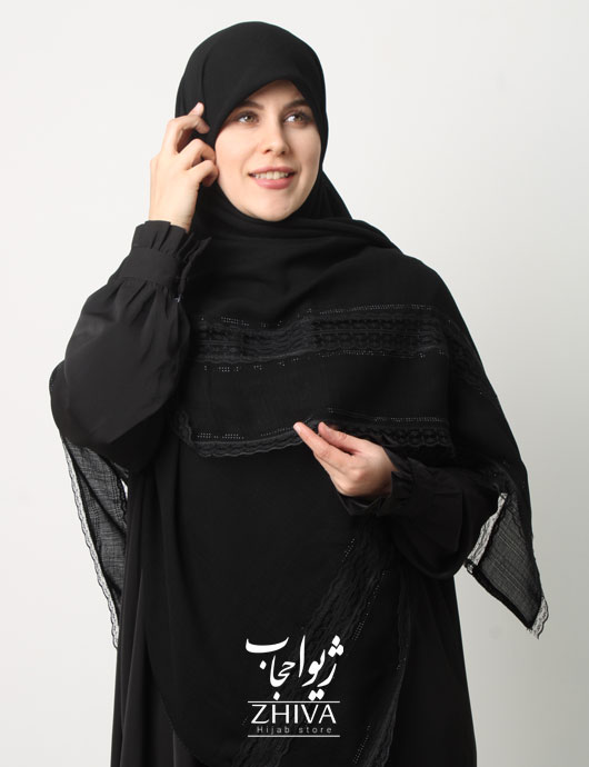 روسری گلكسی مشكی