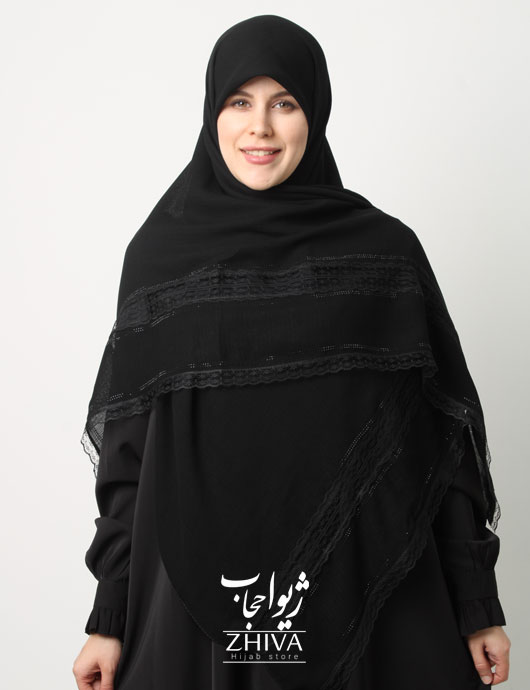 روسری گلكسی مشكی