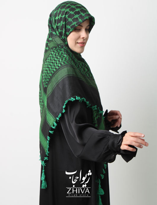 چفیه مشکی سبز