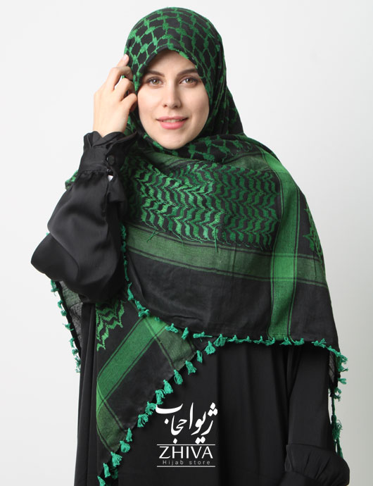 چفیه مشکی سبز