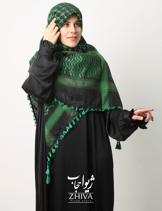چفیه مشکی سبز