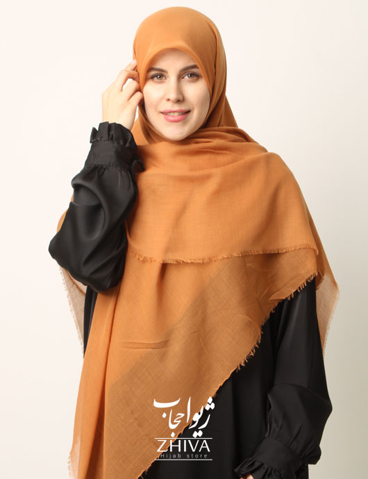 روسری سوپر نخ وارداتی دور ريش قواره 140 كد 8