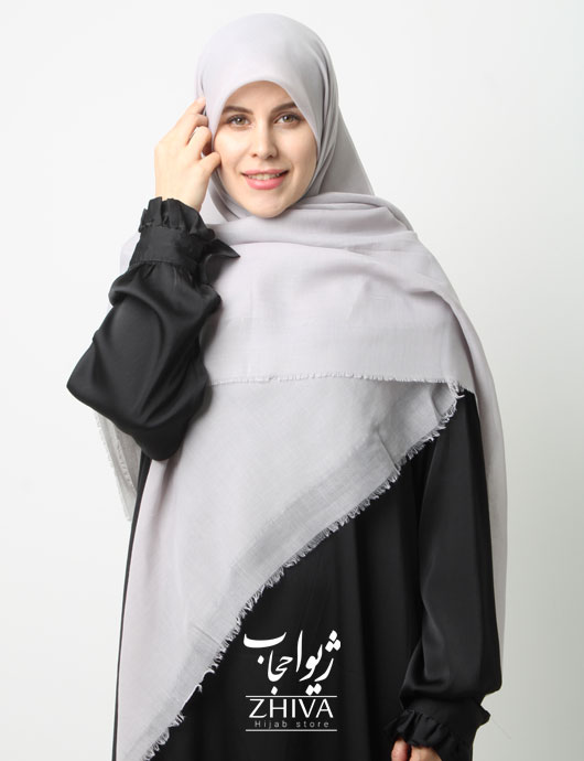 روسری سوپر نخ وارداتی دور ريش قواره 140 كد 10