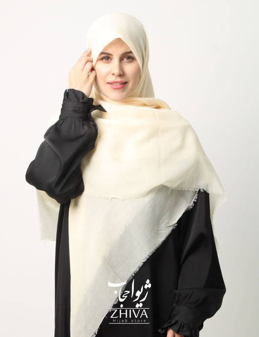 روسری سوپر نخ وارداتی دور ريش قواره 140 كد 11