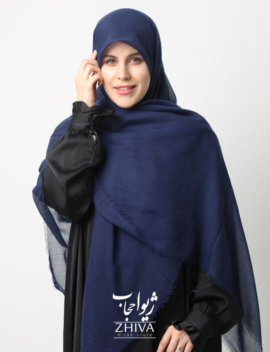 روسری سوپر نخ وارداتی دور ريش قواره 140 كد 12