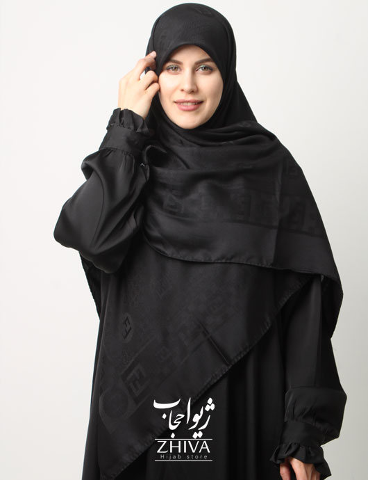 روسری ابريشم ترك دوردست دوز قواره 120 كد 1