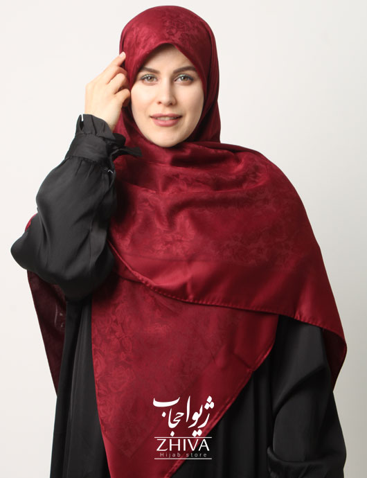روسری ابريشم ترك دوردست دوز قواره 120 كد 6