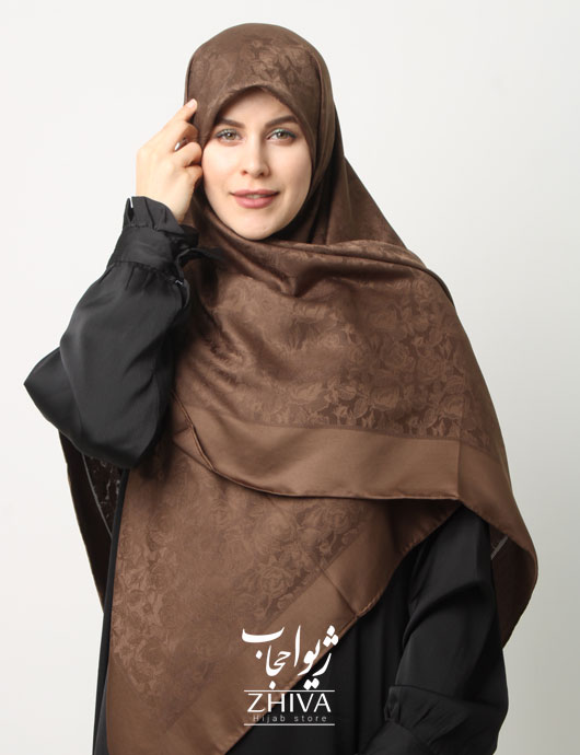 روسری ابريشم ترك دوردست دوز قواره 120 كد 7