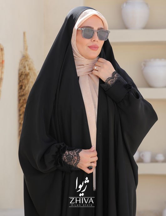 چادر عربی زمرد پاپیون ندا قطری