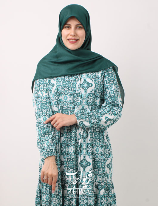 پيراهن ساحلی سه طبقه چين فلور كد 5