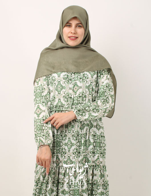 پيراهن ساحلی سه طبقه چين فلور كد 6