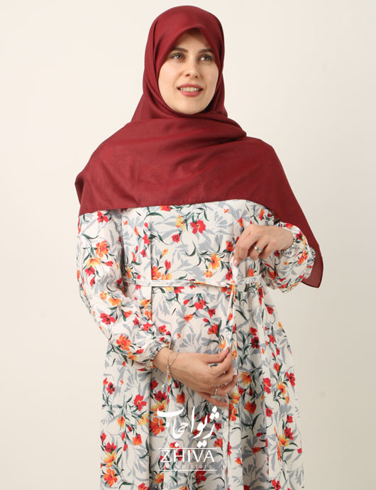 پيراهن ساحلی كلوش فلور
