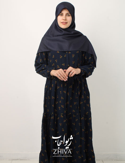 پيراهن ساحلی سه طبقه چين نخی
