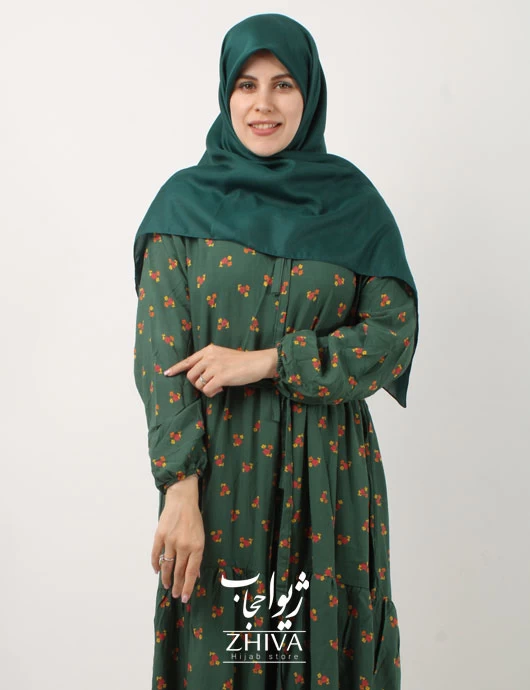 پيراهن ساحلی سه طبقه چين نخی كد 2