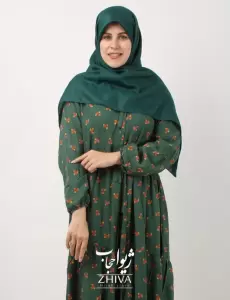 پيراهن ساحلی سه طبقه چين نخی