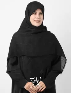 روسری مشكی خنك محرمی قواره 120 و 140