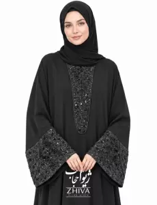 كالكشن عباهای كار شده مشكی محرم
