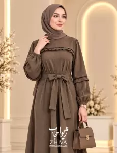 پيراهن پاييزه سنگ دوزی